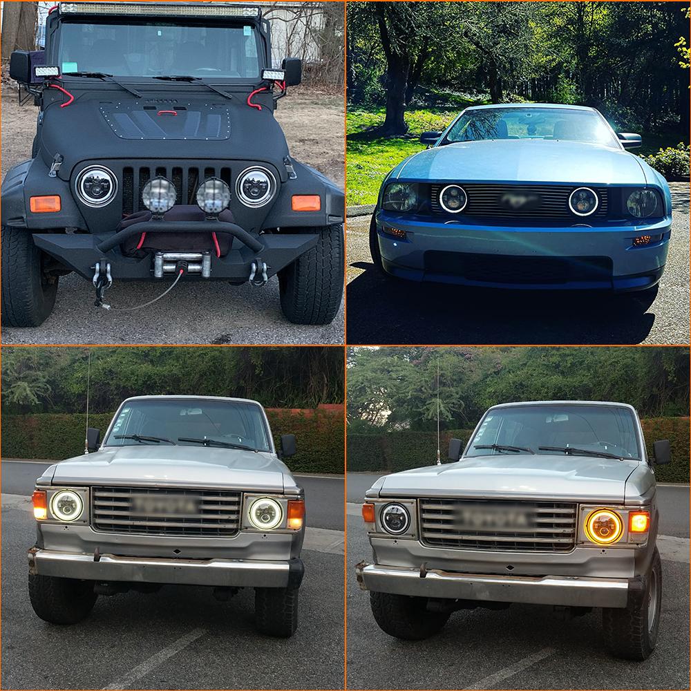 7 Inch Classic Motorcycle Headlights DOT Approved LED Light For Harley Yamaha BMW Motorcycle Headlamp