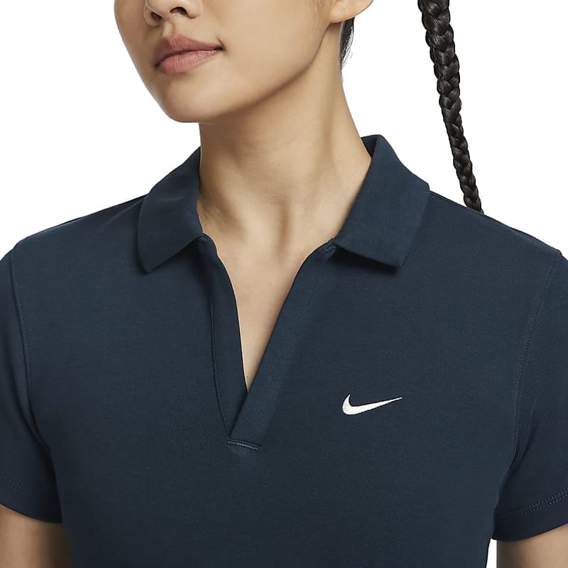 Nike Sportswear Essentials Polo Shirt Women's Arsenal Dark Sea Blue/Sail White DV7885-478