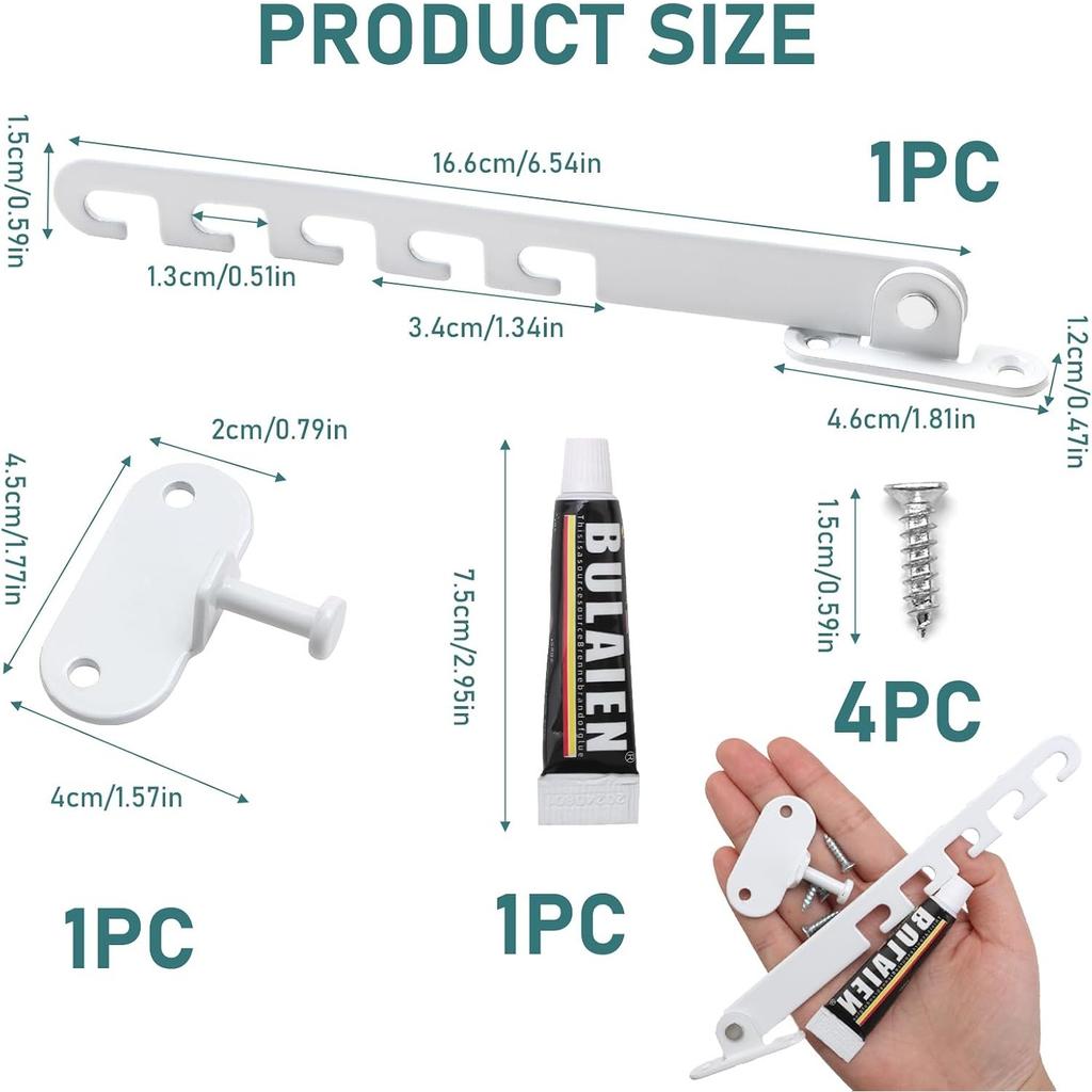 Fensterschlösser Kindersicherung Fensterbegrenzer für Upvc Katzenfenstergitter Aluminiumlegierung Fensterriegel Fensterhalter Offenhalten Fensteröffnung Begrenzer