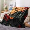 1PC Soul Eater Print Flannel Blanket, High quality Comfortable for All Seasons, Home Decor, Warmth and Comfort, Perfect for Christmas Gifts172