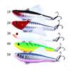 5PCS 6.5cm 17.2g 6The Hook Sinks quicklyVIBPencil Fishing Lure, Sinking Sea Fishing Artificial Bait, Pencil Fishing Tackle