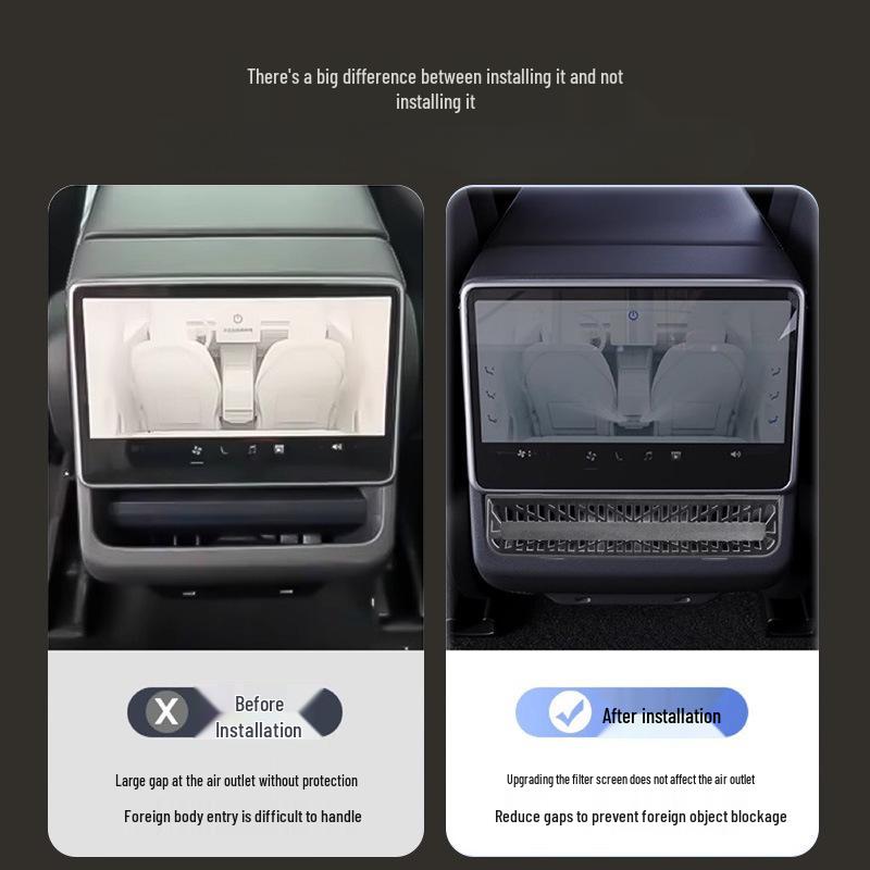 Tesla Model Y/3 Rear Vent Protective Cover & Decor Accessory