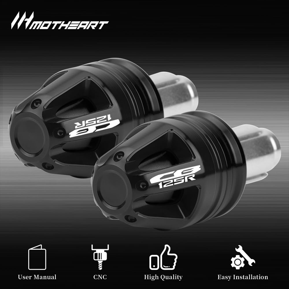MotHeartZero Motorcycle Handlebar End Cap Compatible with CB125R 2017-2024 7/8”