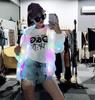 TikTok Style 611: Colorful LED Luminous Flashing Casual Jacket In Stock