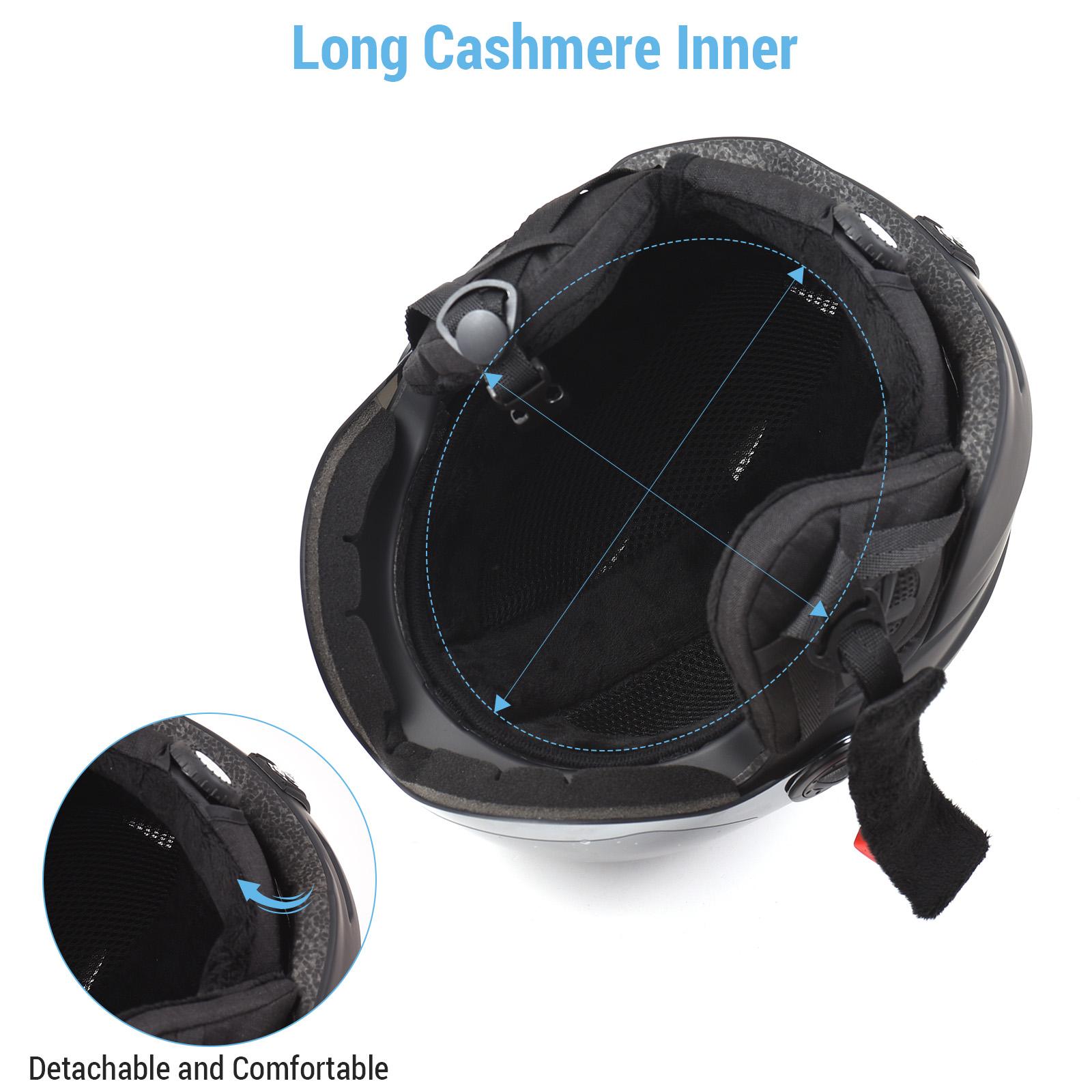 Lixada - Casco da sci e snowboard, casco da neve con occhiali da sci antiappannamento anti-UV leggero, adulti, antiurto e universale per pattinaggio, 2 taglie disponibili Lixada - Casco da sci e snowboard, casco da neve con occhiali da sci antiappannamento anti-UV leggero, adulti, antiurto e universale per pattinaggio, 2 taglie disponibili