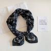 58cm Baumwoll-Leinen Quadratisches Tuch Damen - Leichtes Bedrucktes Hals-Haarband Wickel Accessoire Mode