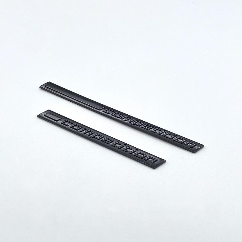 Silver Black COMPETITION Bar Underlined Emblem for BMW Thunder Edition M1 M2 M3 M4 M5 M6 M7 M8 X3M X4M X5M X6M Car Trunk Sticker OT4