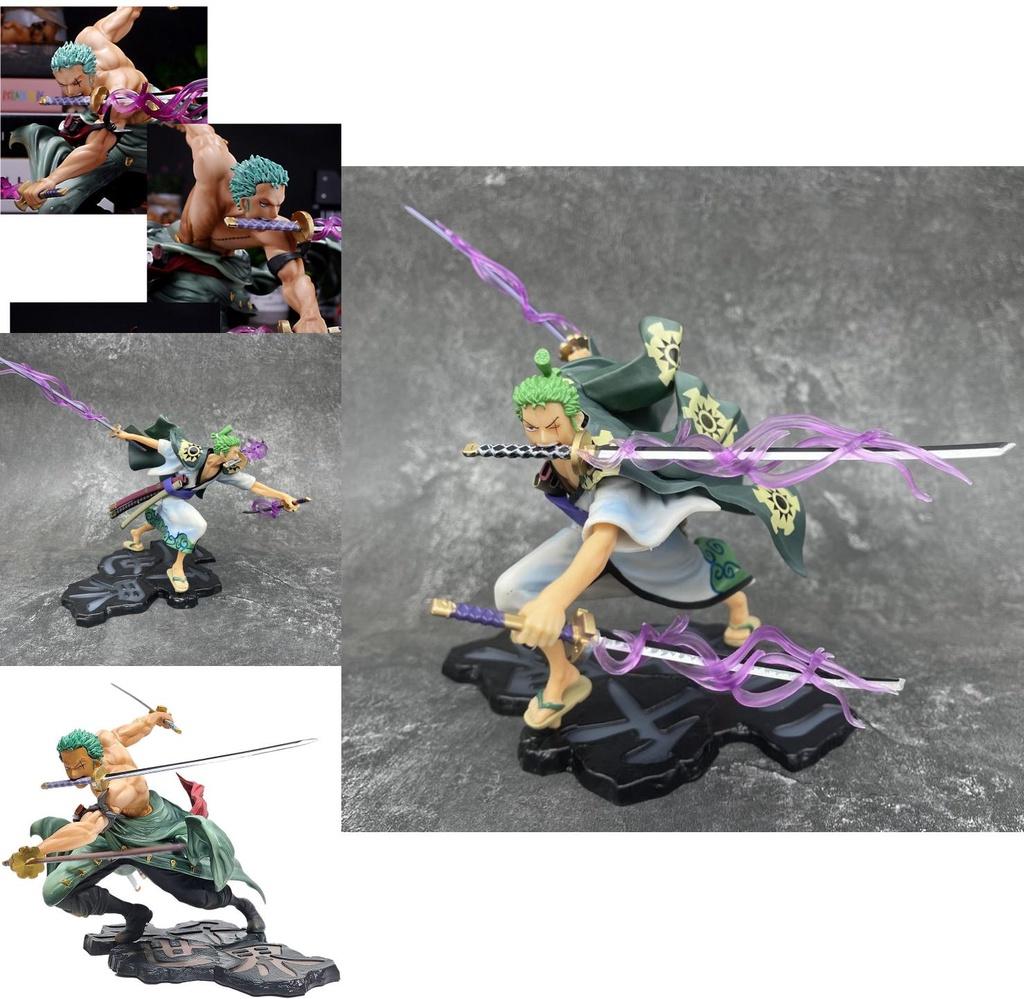 Stunning 8 Inch Roronoa Zoro One Piece Anime Figure Collection Model