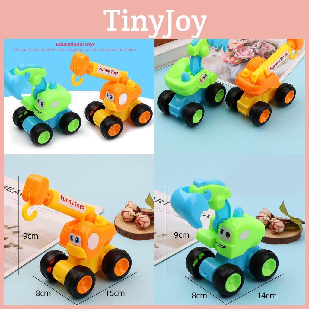 Engineering Vehicle Toy Set With Sliding Function For Boys And Girls