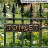 2D Flat - Vintage Aluminum Decorative Sign for The Bathroom, Restroom, or Powder Room, Measuring 15.7×3.94inch, Perfect for Hotels and Pubs