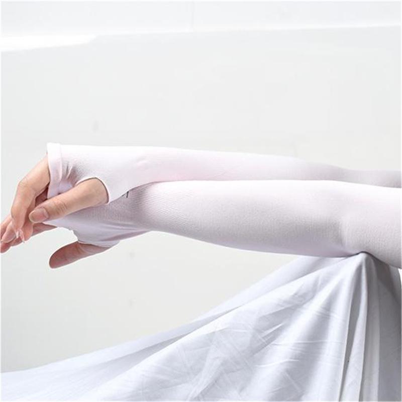 1 Pairs Arm Guard Sleeve with Thumb Hole Protective Sleeve Holders Sun UV Protection Long Arm Cover For Running Fishing Cycling