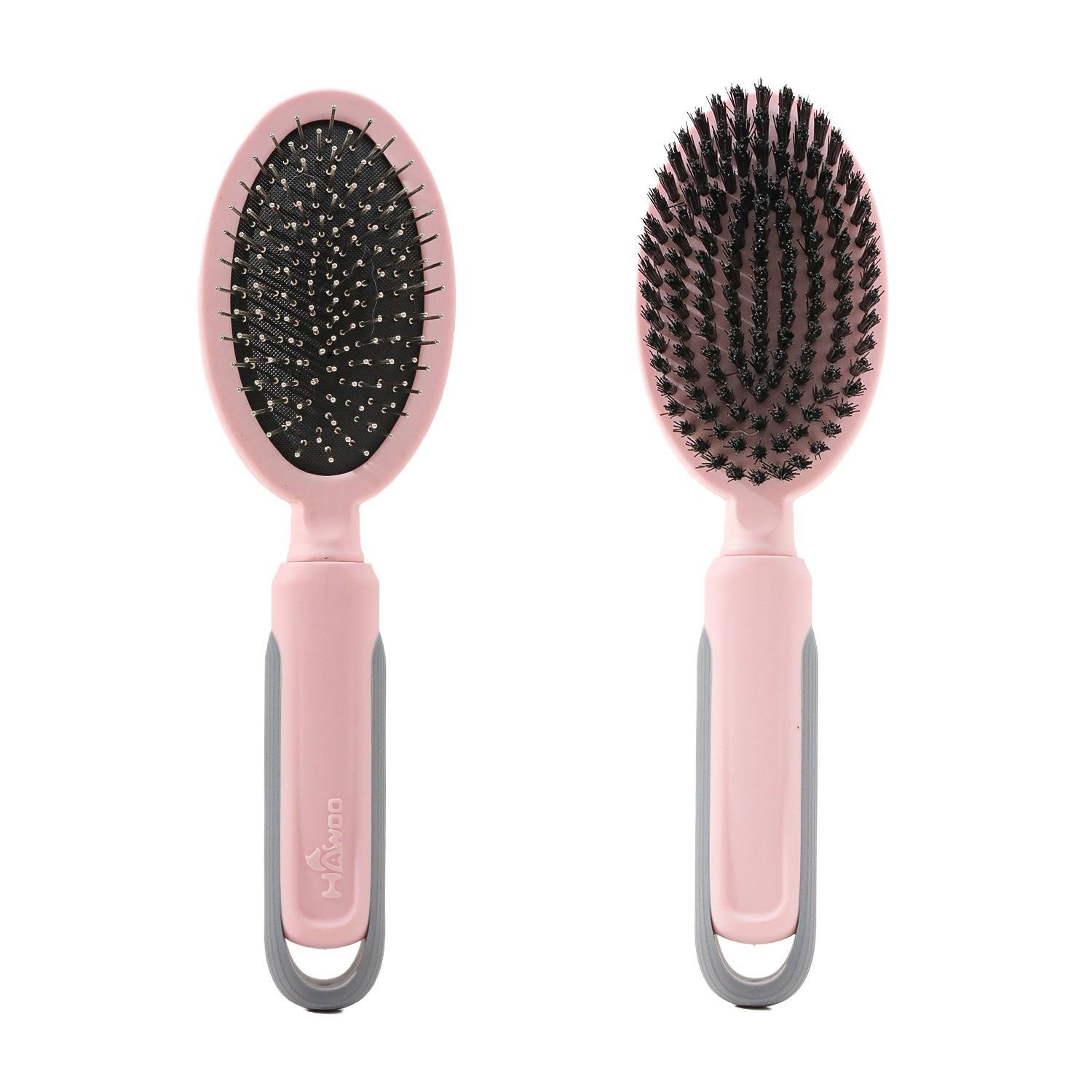 

Pet hair thinner bubble shell bath beauty hair two-sided comb cat hair removal artifact pet comb Small 22 * 5.5 * 5.5cm рожевий