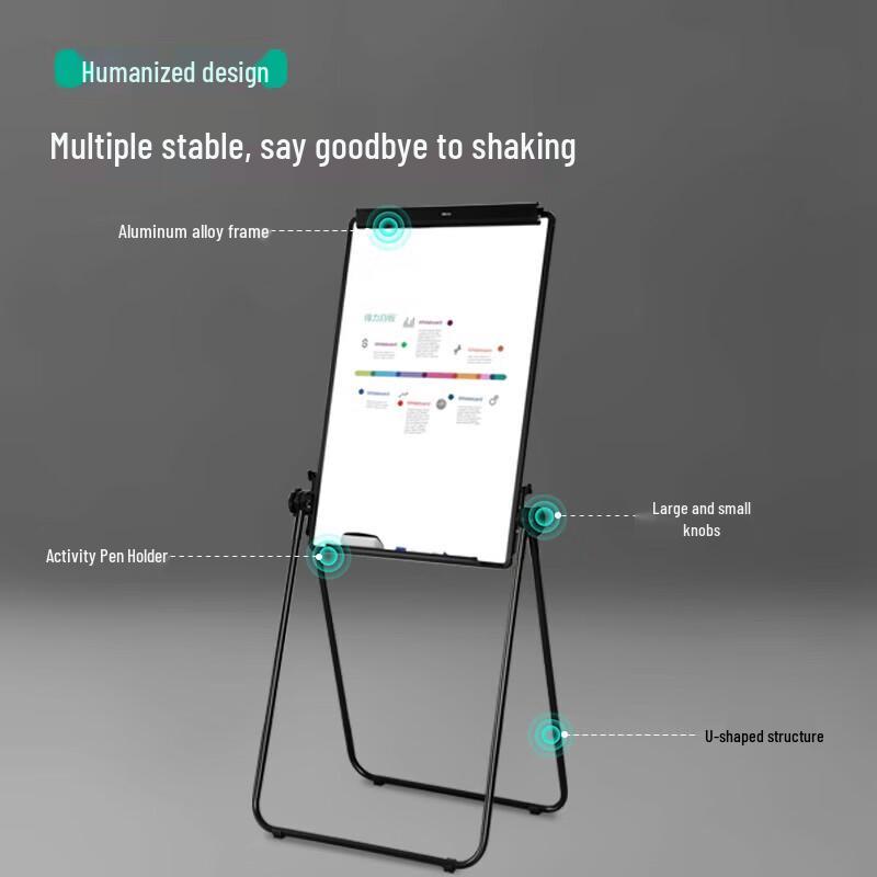 Deli 60x90cm Easel Whiteboard with Paper Clamp (7891B)