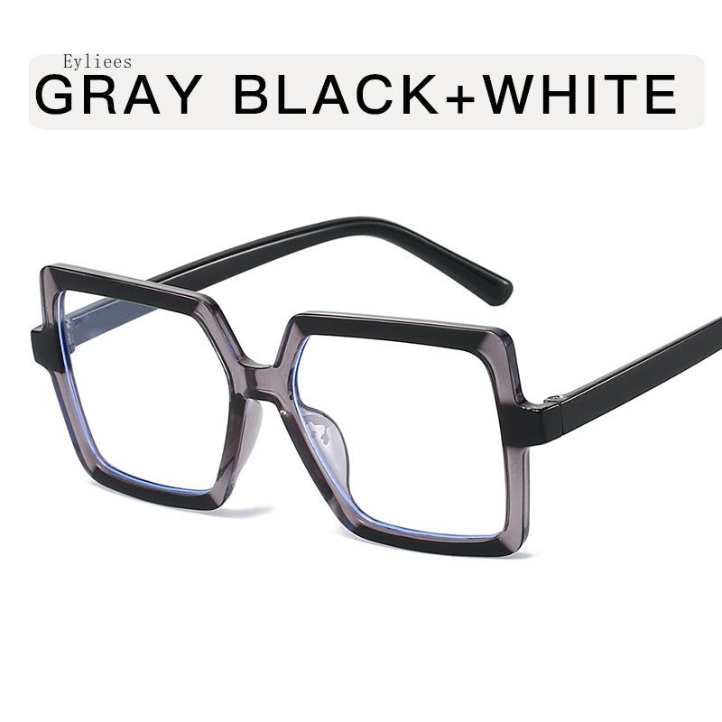 European American Style Glasses Women Irregular Shape Blue Light Blocking Mens Glasses Frame New Stylish Decorative Glass