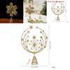 Christmas Tree Topper With Snowflake And Star Iron Art Decoration For Holiday Festivities