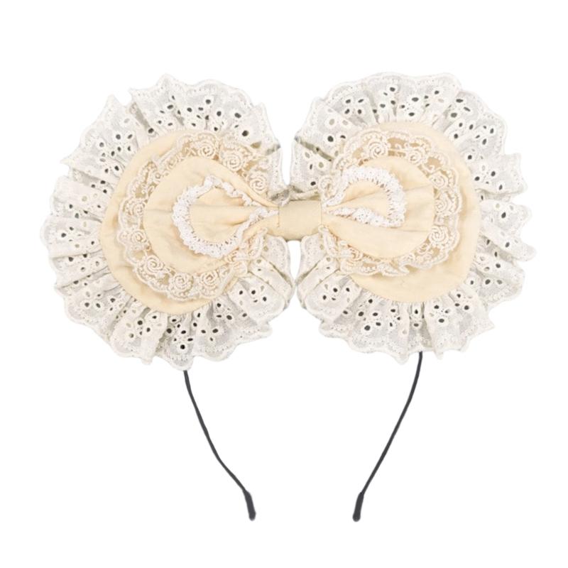 

Sweet Anime Style Hair Accessory Hairband Tea Party Headbands Ideal Gift For Birthdays Weddings And Special Occasion бежевий