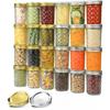 12pcs Mason Jars 8 Oz Canning Jars Half Pint Glass Jars with Regular Lids and Bands Small Mason Jars with Lids Ideal
