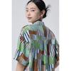 Benetton Women S Multi Stripe Short Sleeve blouSe Babl97631