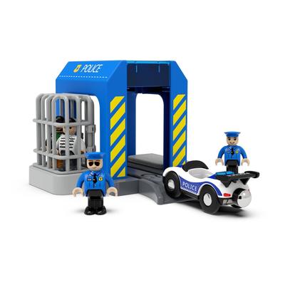 Kunststoff Polizeistation Bausatz Holzeisenbahn Zubehör Feuerwehr Szene Holzeisenbahnteile Autowaschraum Modell