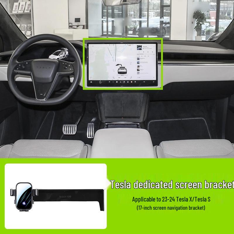 Tesla Model 3/Y Adjustable Silent Car Phone Holder