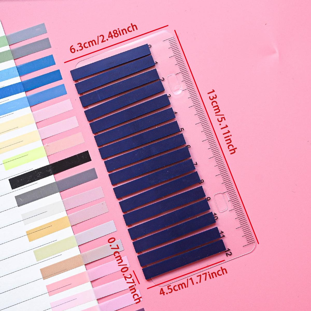 

320S Transparent Colorful Index Creative Memo Pads Office School Stationery Self-Adhesive Stickers Sticky Note Pads чорний