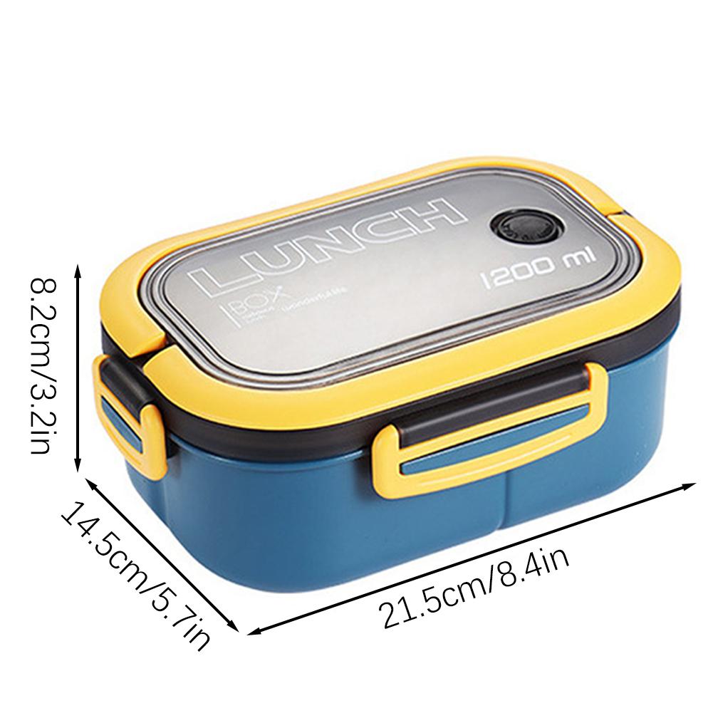 Bento Lunch Box With 2 Layers Outdoor Picnic Fruit Food Container For Indoor Outdoor