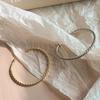 Women's Daily Silver Bold Minja Bangle Bracelet