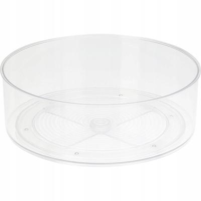 Organizer Obrotowy Do Lodówki Transparentny Okrągły Plastikowy 23cm 1szt