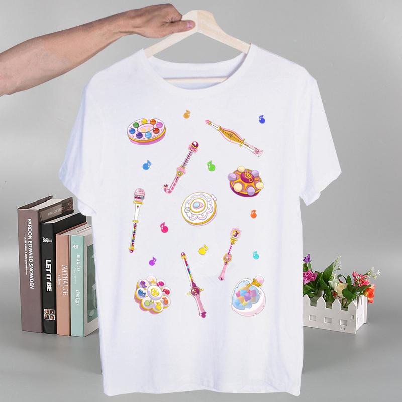 Ojamajo Doremi Magical  Harajuku T-shirts Summer  Unisex/Wo Unisex Hip Hop Funny Print Tshirt Streetwear T Shirt Short Sleeve Tee Top Shirt