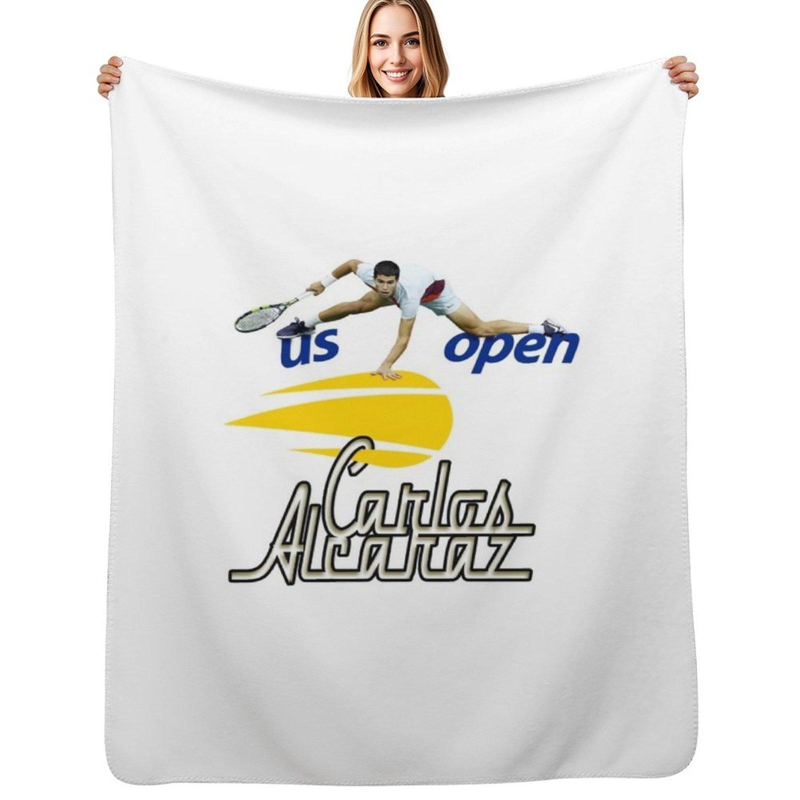 Alcaraz Ace Collection Throw Blanket Thin Soft Blanket for Summer Night Sleeping Size: 75*100cm, Weight: 230 GSM