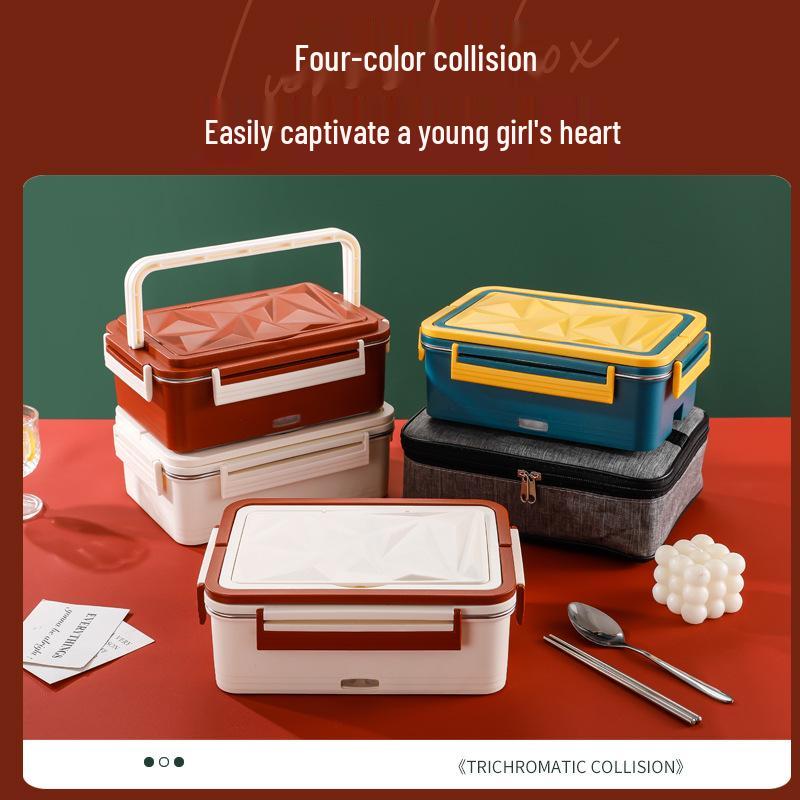 

2026 Large Capacity Plug-in Self-Heating Lunch Box for Car and Office China Plug 220v