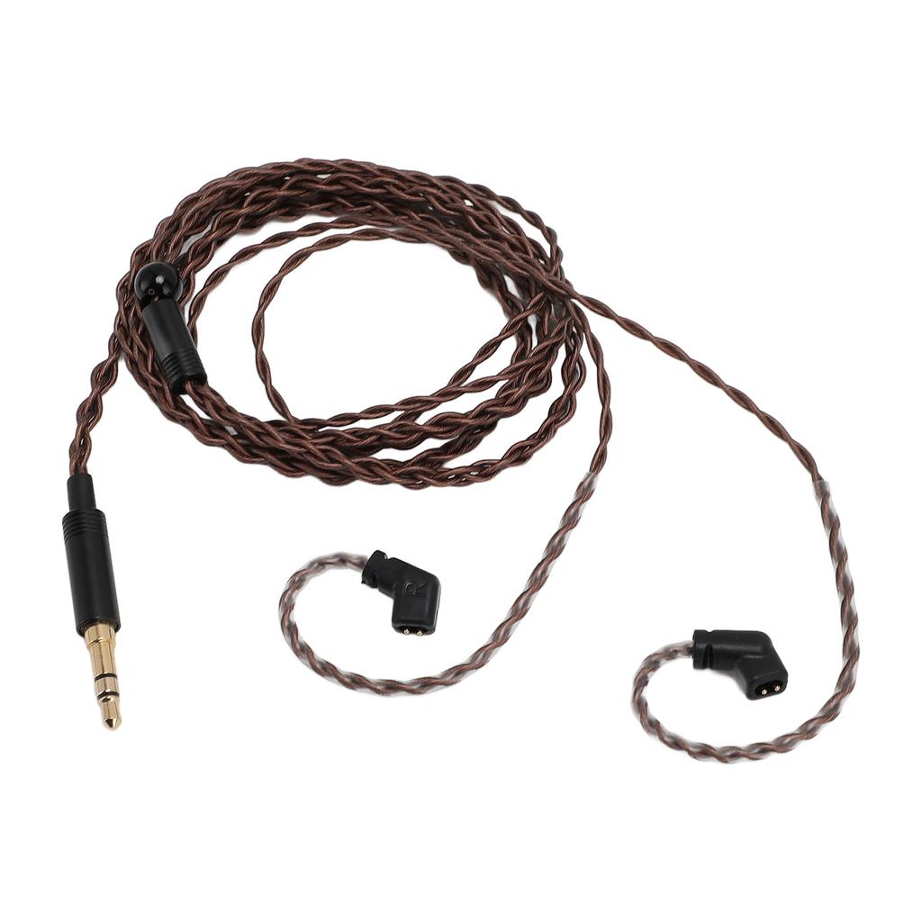 3.5mm to 2 Pin 0.78mm Earphone Cable 3.9FT OFC Braiding Gold Plated Headphone Replacement Cable for QDC for KZ ZSN ZSN