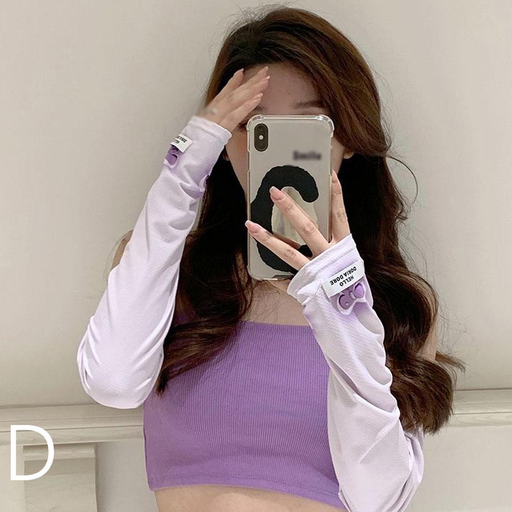 Flower Star Print Summer Sunscreen Sleeves Ice Silk Arm Protection UV Protection Gloves Women's Summer Driving Arm Sleeves