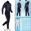 Mens Wetsuit, 3mm Neoprene Full Body Diving Suits with Back Zipper for Swimming Surfing