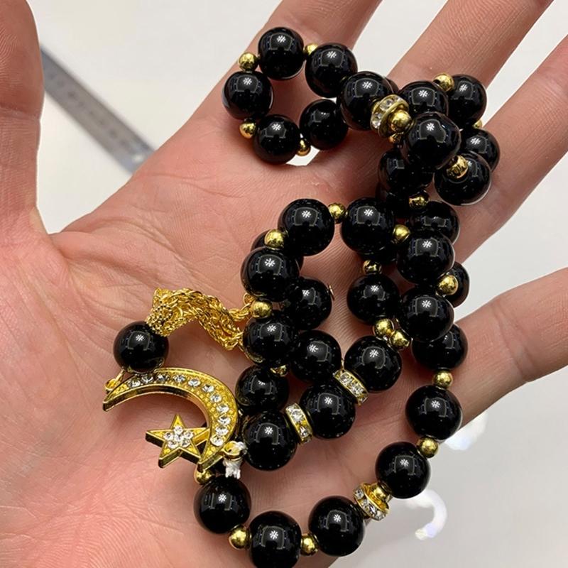 Glass Bead Bracelets Cross Pendants Rosary Bracelets Christian Hand Chain Jewelry for Baptisms Christening Prayer Gift