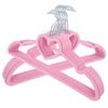 NUOLUX 20-Pack Pink Heart-Shaped Plastic Clothes Hangers with Non-Slip Grips - Perfect for Laundry, Clothes Organization, and Indoor/Outdoor Use. Suit