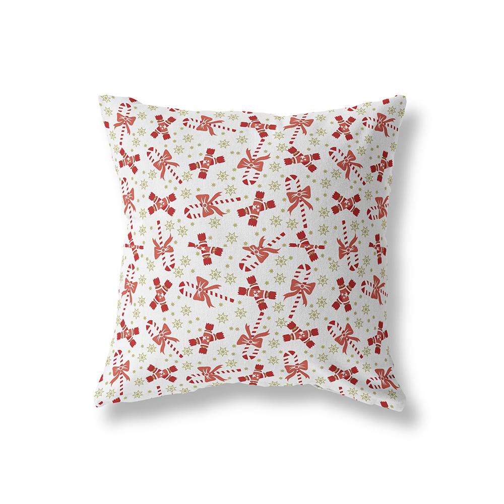 Snowflake Christmas Theme Printing Pattern Polyester Cushion Cover Home Living Room Sofa Decoration Square Pillow Pillow Cover