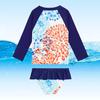 2025 Children's Long-Sleeve Split Bikini Swimsuit for European and American Markets - Beachwear