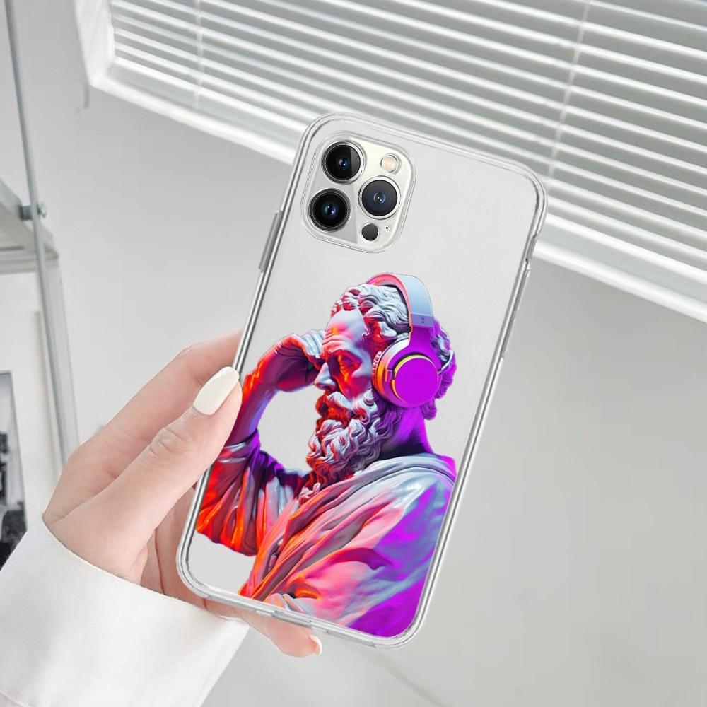 David Statue Art Mousepad For iPhone 16 15 14 13 12 Mini 11 Pro XS Max X XR SE 6 7 8 Plus Soft Silicone Cover