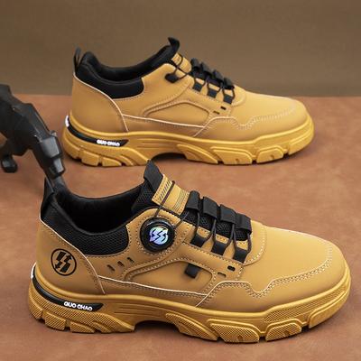 Men's Shoes Autumn New Low-top Tooling Martin Boots Men's Casual Leather Trendy Shoes Versatile Shoes