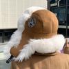 Mens Women Unisex Warm Trapper Aviator Trooper Earflap Winter Flaps Ski Hat New Bomber Hats Russian Ski Hat Faux Fur Hats