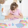 Koundeneko Sparkly Origami Approximately 10 Set of 200 Stylish Pearl Origami Colorful for Paper Thousand DIY Party Handmade Craft Paper, Colors,