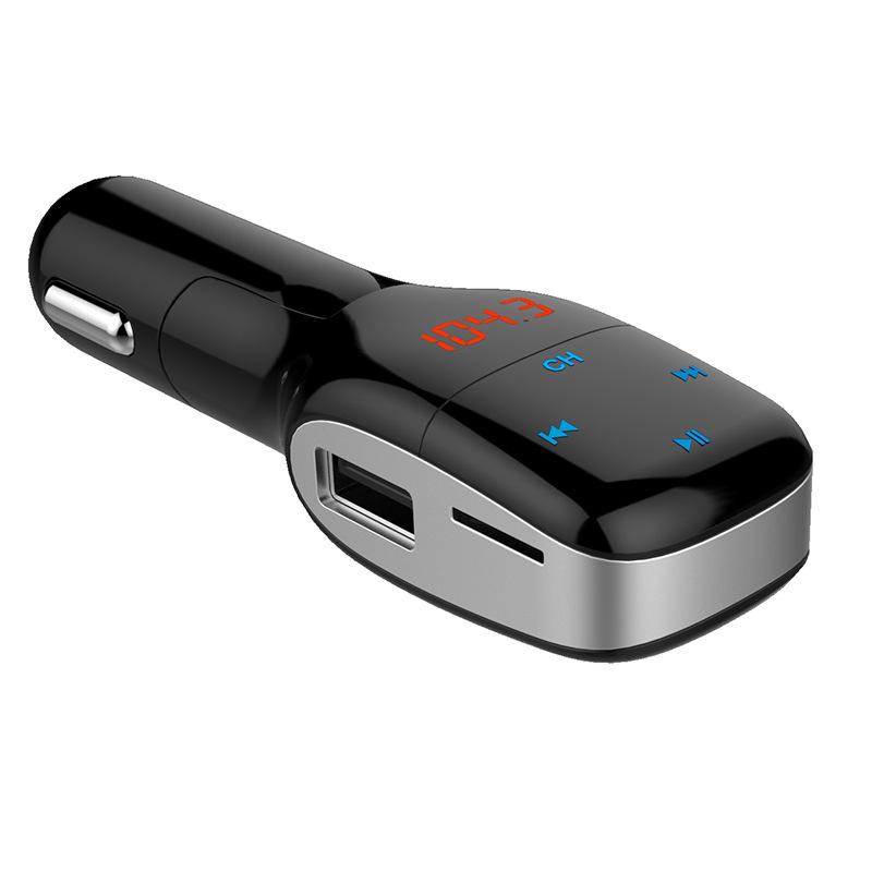 MP16 Car Bluetooth Hands-Free Phone MP3 Player Dual USB Car Charger FM Transmitter Spot