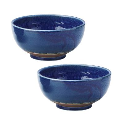 Miska Tableware East (Veľký) 17cm Keramická sliepka Irabo Miska na ryžu Miska na rezance Ramenová miska Udonová miska Miska (Sada 2 Lapis Lapis)