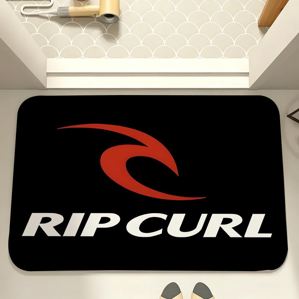 Surf Brand Logo R-Rip Curl Floor Mat Carpet Diatom Mud Bathroom Quick-Drying Absorbent Floor Mat Household Bathroom