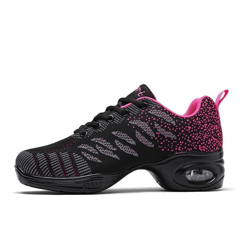2024 Sneakers Dance Shoes for Women Flying Woven Mesh Comfortable Modern Jazz Dancing Shoes Girls Ladies Outdoor Sports Shoes