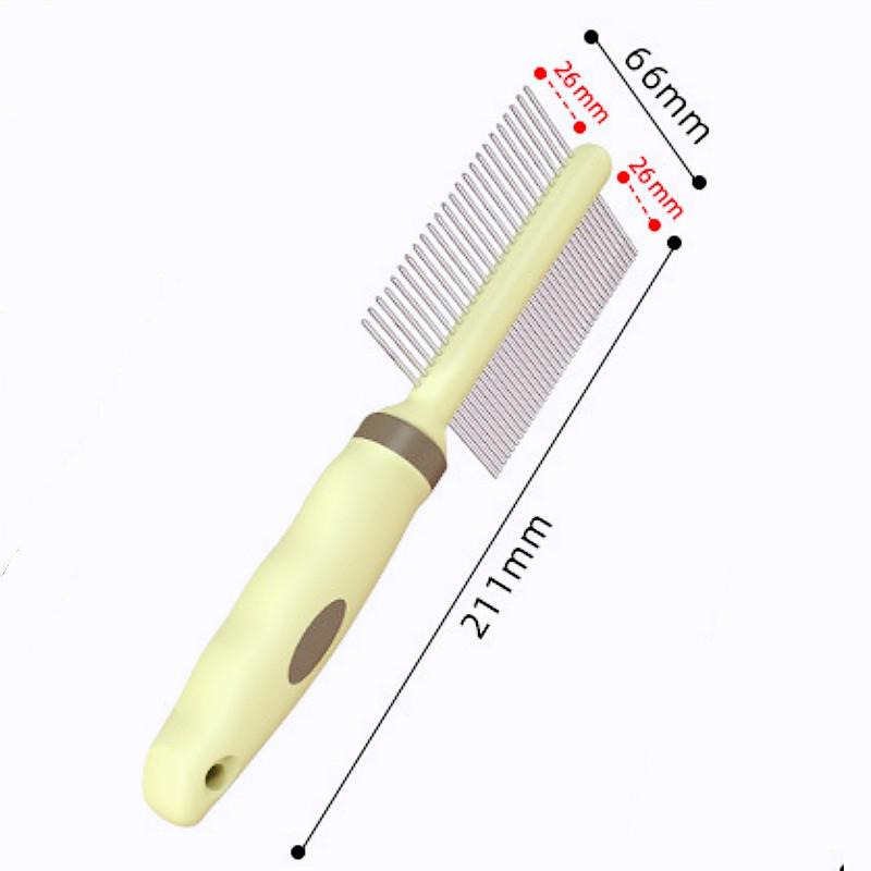 Dog Comb Knife Dogs Brush Double-sided Combs for Dogs Hair Cleaning Massage Dog Brush Rake Comb Pet Hair Remover Pet Supplies