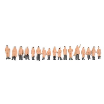 Painted Figures Model Trains 1 87 Scale People 50 Pcs ABS Model People People Figures Colorful Great Collection