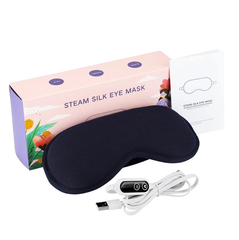 Electric Eye Heating Eyes Mask 3D Massage Dark Circles Relief Improve Sleep Hot Compress Relax Relife Pain For Sleep Masks