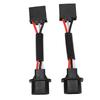 2pcs for H13 Male to H4 Female Adapter 75W Headlight Conversion Cable Fit for  